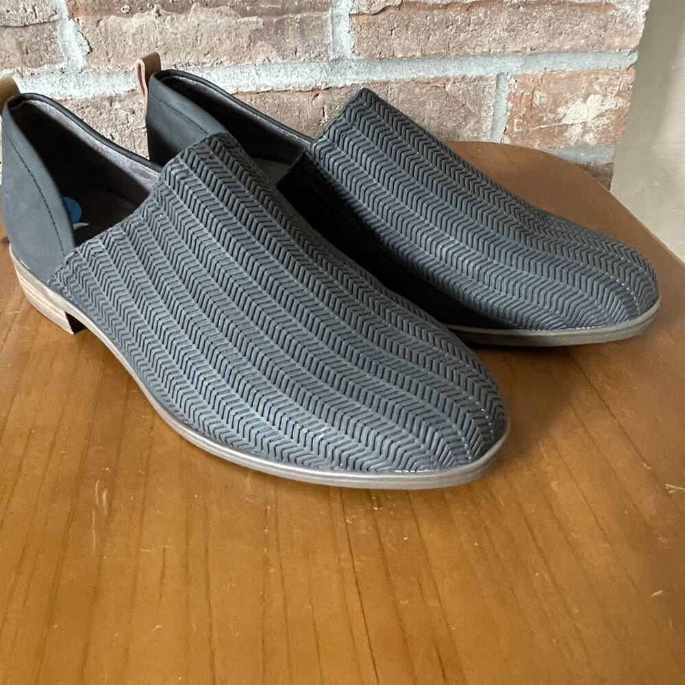 Dr Scholls Ruler Slip On Loafer 6.5M Women's Casual Shoes Gray Faux Leather